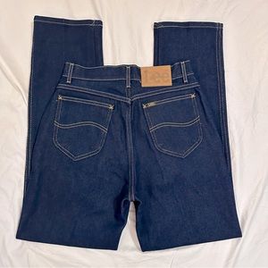 Vintage Lee high rise dark wash jeans